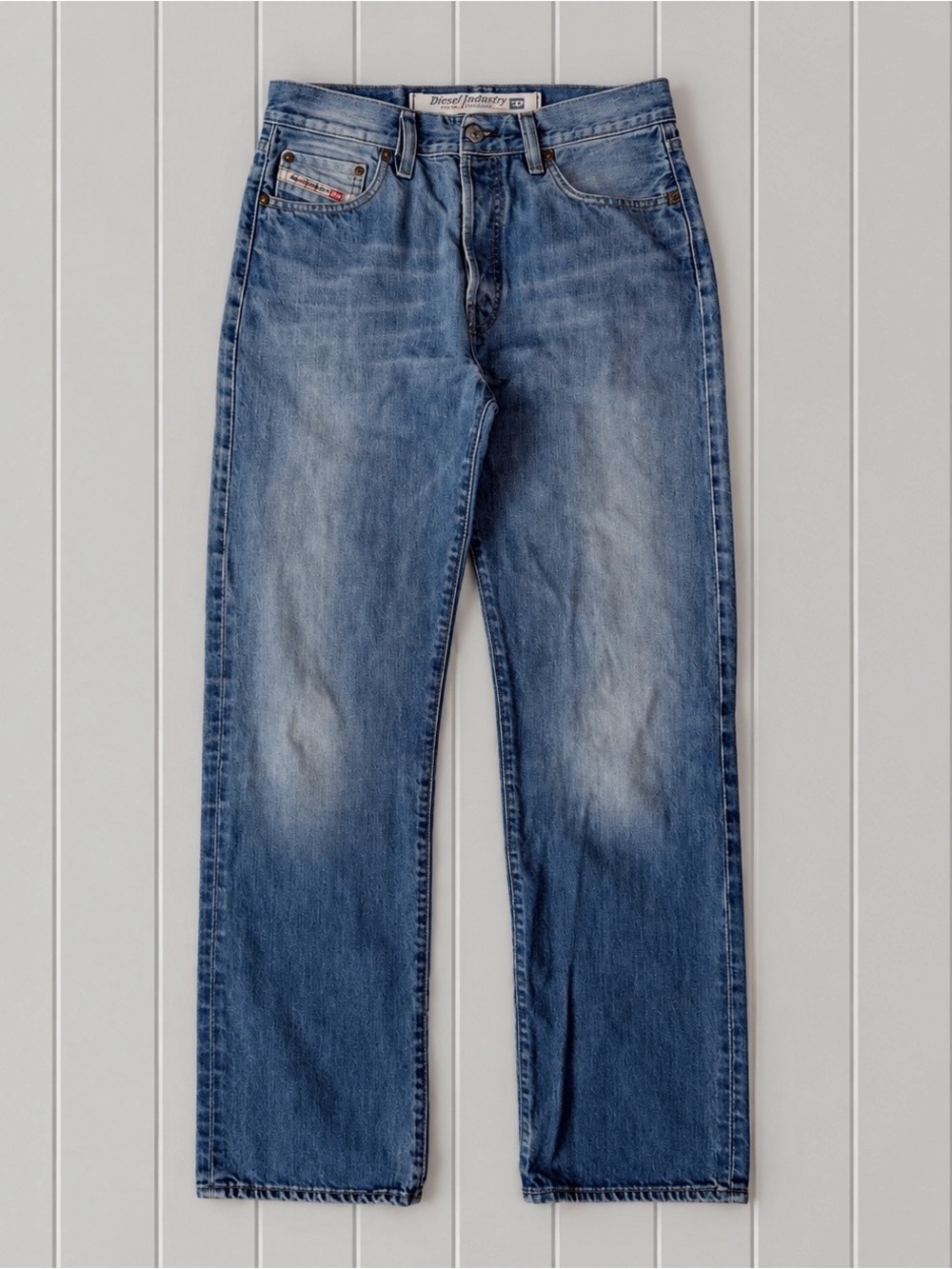 VTG Y2K 90s Diesel Men Blue Denim Straight Leg Jeans US30 Contemporary Western